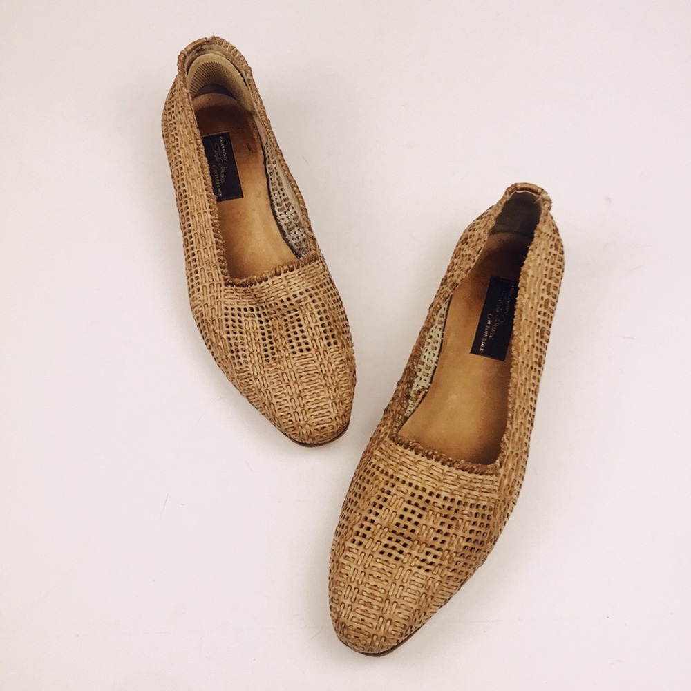 SESTO MEUCCI woven leather flats